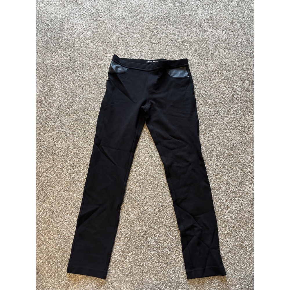 Womens Dkny Pull On Black Jeggings Size Small